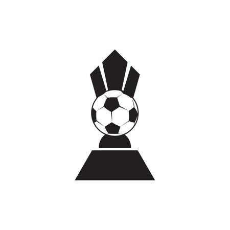 Football trophy logo design vector templateのイラスト素材
