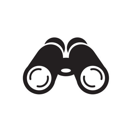 Binocular icon logo design vector templateのイラスト素材