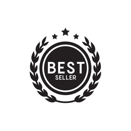 Best seller emblem label design vector templateのイラスト素材
