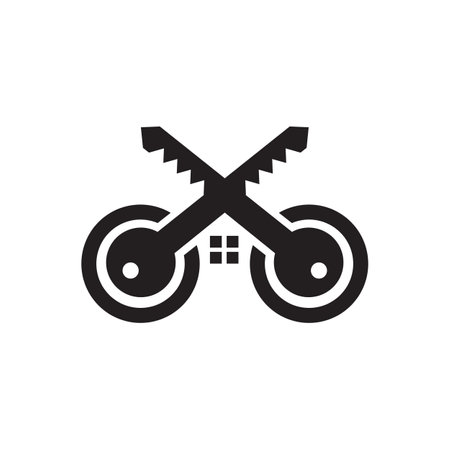 Apartment logo design incorporated with crossed key with building and home icon templateのイラスト素材