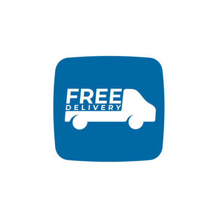Online car delivery app vector logo designのイラスト素材