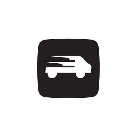 Online car delivery app vector logo designのイラスト素材