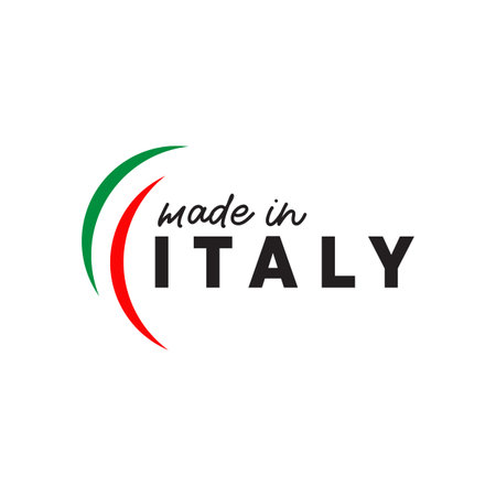 Made in Italy emblem label product vector logo symbol designのイラスト素材