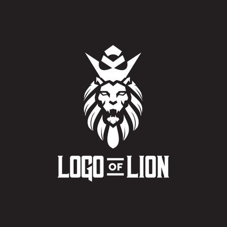 Lion head logo design vector templateのイラスト素材