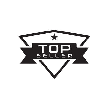 Top Seller emblem vector logo designのイラスト素材