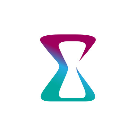 E letter sand watch sigma vector logo designのイラスト素材
