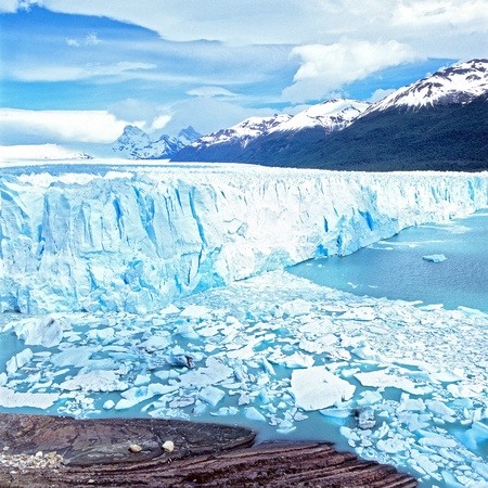 Perito Moreno Glacier, El Calafate, Los Glaciares National Park, Santa Cruz province, Argentinaの写真素材
