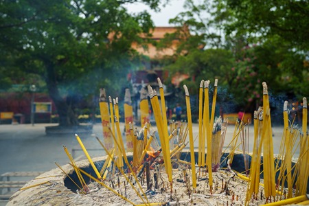 Incense sticks in Po Lin Monastery.の写真素材