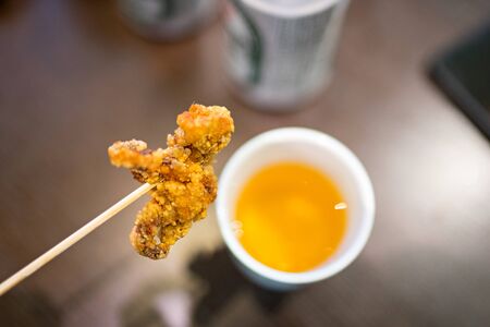 Shanghai, China - Stir fried squidの写真素材