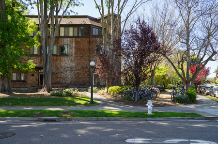 Palo Alto, CA, USA - March, 2016: Stanford University Campus in Palo Alto, Californiaのeditorial素材