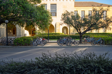 Palo Alto, CA, USA - March, 2016: Stanford University Campus in Palo Alto, Californiaのeditorial素材
