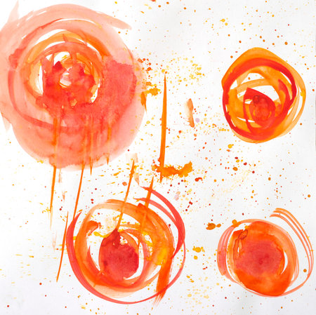 Mood series. Joy. Abstract watercolor backgroundの写真素材