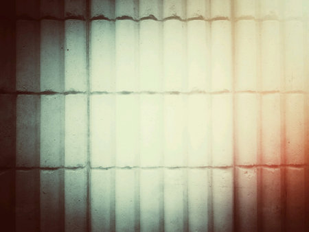 Brick wall texture art red light effect cement abstract backgroundの素材