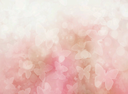 Pink butterfly effect bokeh sweet backgroundの素材