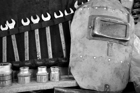 set of fixing tools for carsの写真素材