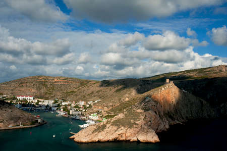 View of Balaclava harborの写真素材