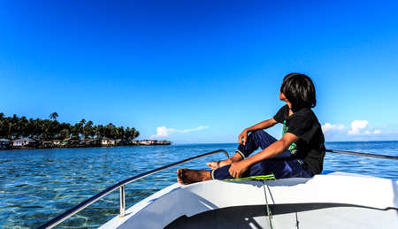 Boat boyの写真素材