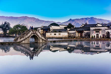 Hong village on the Lake of Huizhou architectureのeditorial素材