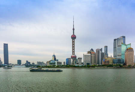 The Bund Shanghai sceneryのeditorial素材