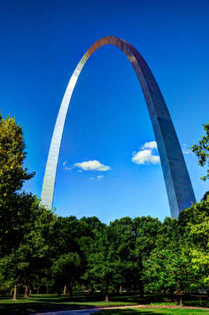 St  Louis Arch and surrounding National Parkのeditorial素材