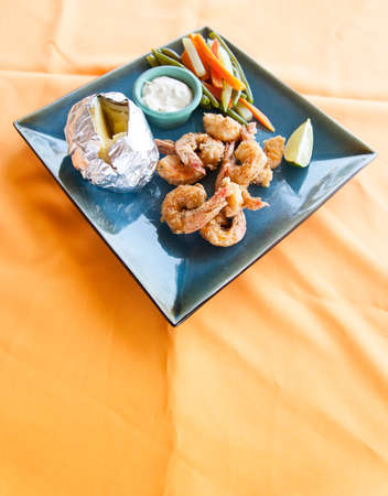 Fried Shrimp Plateの写真素材