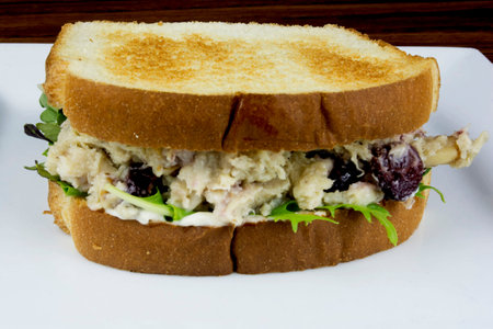 chicken salad sandwichの写真素材