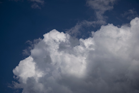 clouds slowly moving inの写真素材