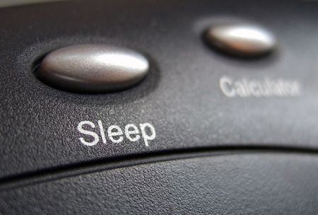 sleep buttonの写真素材