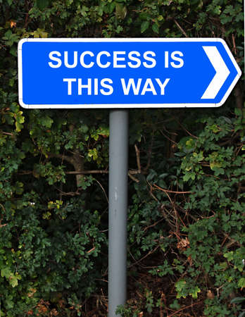 Success is this way signの写真素材