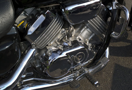 Engine of an old motorbike