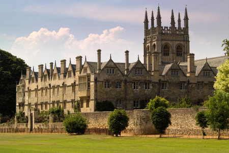Oxford University College buildingsの写真素材