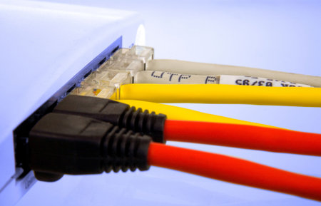 A small router / switch in a network