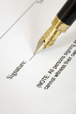 signatureの写真素材