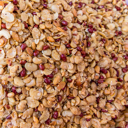 roasted peanuts and other crunchy beans の写真素材