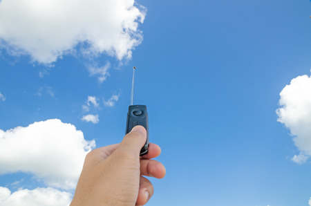 Black wireless remote shutter releaseの写真素材