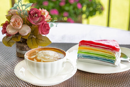 Dessert and coffeeの写真素材