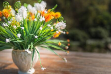 Colorful decoration artificial flower, Fake flowerの写真素材