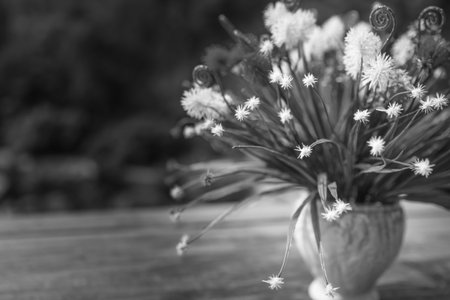 Decoration artificial flower, Fake flowe r- black&white