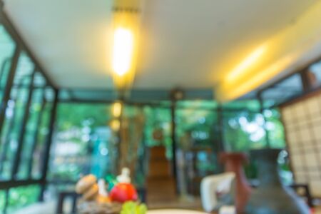 Coffee shop blur backgroundの写真素材