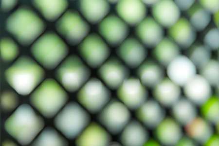 green Squares bokeh blurred abstract background, Abstract blur-based computer-generated image imitation bokeh - green  squaresの写真素材