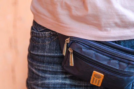 series: male belt bags pouches, Safe mobil and money in travel