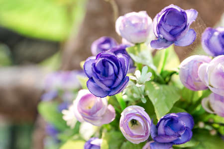 artificial flowers bouquet arrange for decoration in homeの写真素材