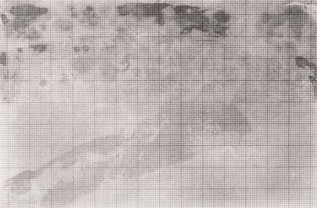 Old vintage dirty graph paper,Grunge background or textureの写真素材