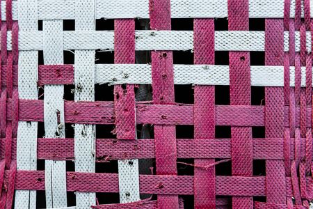 plastic woven pattern for background - textureの写真素材