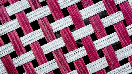 woven plastic backgroundの写真素材