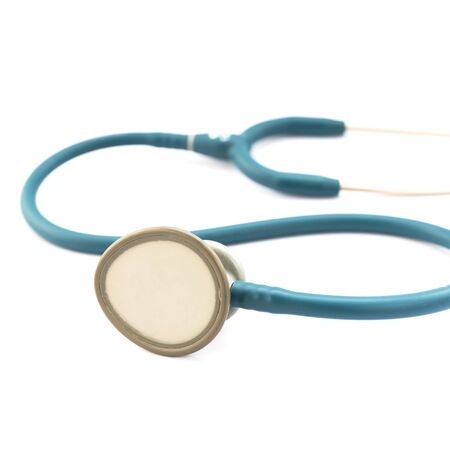 medical stethoscope isolated on white background (medical equipment)の写真素材