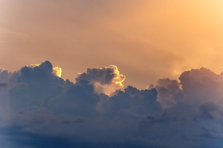 Sunset with dramatic clouds - cloudscape