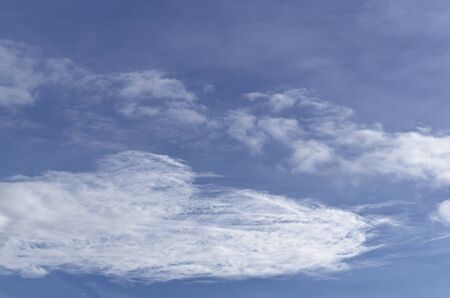 Blue sky and cloudscape pattern - nature backgroundの写真素材