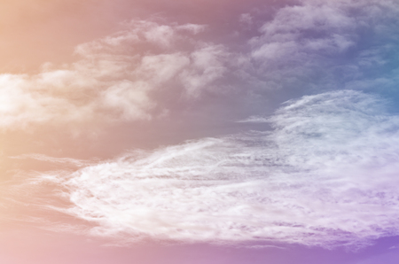 clouds in the sky as the background with a pastel colored - cloudscape conceptの写真素材