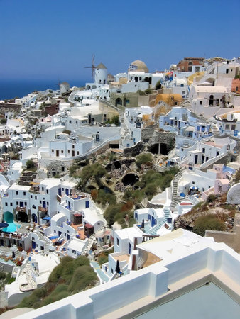 Santorini, village